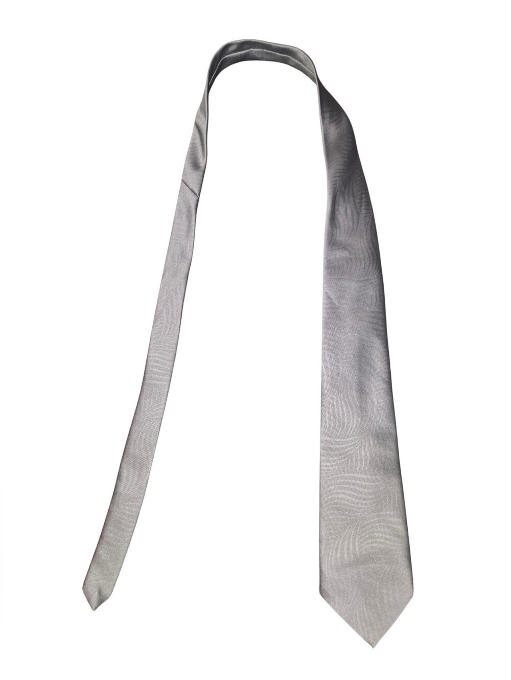 6/8/35. Mend Jeffery Scott Silver Men's Classic Solid Tie